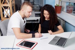 Couple Working Together on Parenting Plan