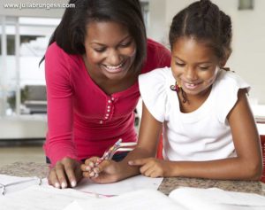 Mom and Daughter Receiving Child Support Payments